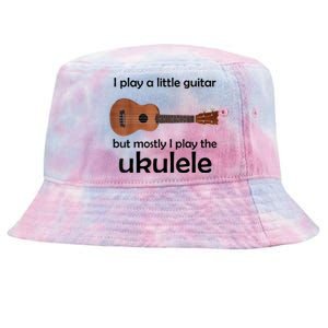 Funny Ukulele Pun Little Guitar Tie-Dyed Bucket Hat