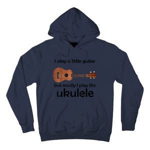 Funny Ukulele Pun Little Guitar Tall Hoodie