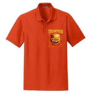 Funny Usa Pumpkin Trumpkin Make Halloween Great Again Gift Dry Zone Grid Polo