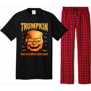 Funny Usa Pumpkin Trumpkin Make Halloween Great Again Gift Pajama Set