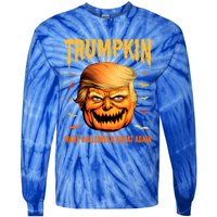 Funny Usa Pumpkin Trumpkin Make Halloween Great Again Gift Tie-Dye Long Sleeve Shirt