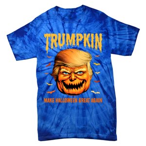 Funny Usa Pumpkin Trumpkin Make Halloween Great Again Gift Tie-Dye T-Shirt