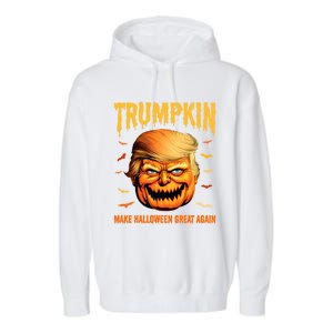 Funny Usa Pumpkin Trumpkin Make Halloween Great Again Gift Garment-Dyed Fleece Hoodie