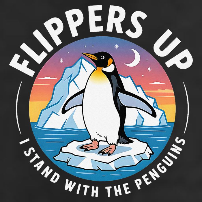 Flippers Up Penguins Statement Apparel Cool Comfort Performance Bucket Hat