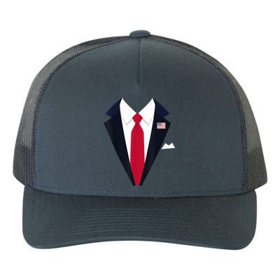 Funny Usa President Trump Suit Easy Halloween Costume Yupoong Adult 5-Panel Trucker Hat