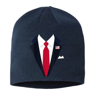 Funny Usa President Trump Suit Easy Halloween Costume Sustainable Beanie