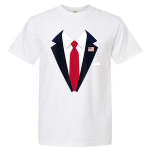 Funny Usa President Trump Suit Easy Halloween Costume Garment-Dyed Heavyweight T-Shirt