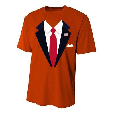 Funny Usa President Trump Suit Easy Halloween Costume Performance Sprint T-Shirt