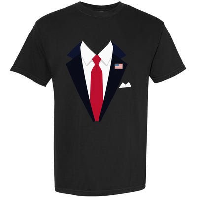 Funny Usa President Trump Suit Easy Halloween Costume Garment-Dyed Heavyweight T-Shirt