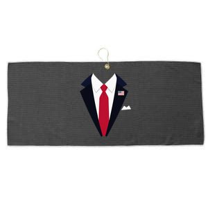 Funny Usa President Trump Suit Easy Halloween Costume Large Microfiber Waffle Golf Towel