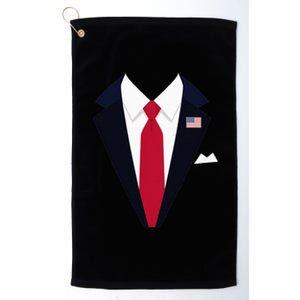 Funny Usa President Trump Suit Easy Halloween Costume Platinum Collection Golf Towel