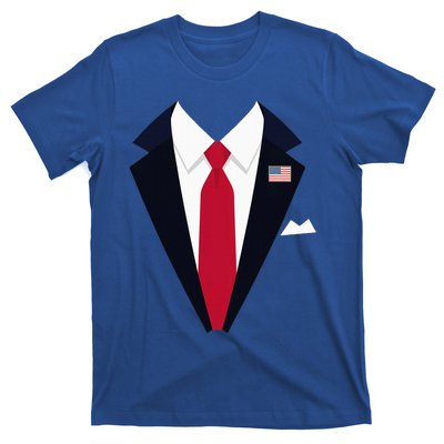 Funny Usa President Trump Suit Easy Halloween Costume T-Shirt