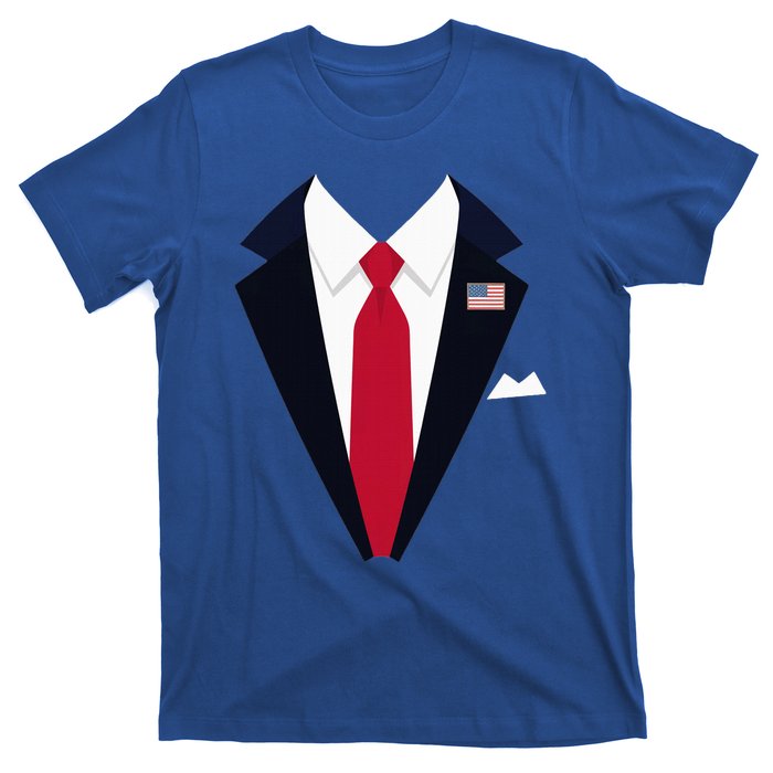 Funny Usa President Trump Suit Easy Halloween Costume T-Shirt