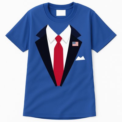 Funny Usa President Trump Suit Easy Halloween Costume Tall T-Shirt