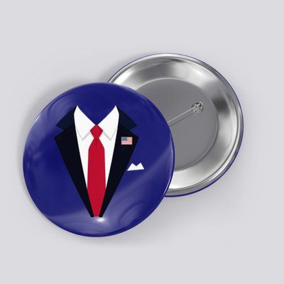 Funny Usa President Trump Suit Easy Halloween Costume Button