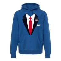 Funny Usa President Trump Suit Easy Halloween Costume Premium Hoodie