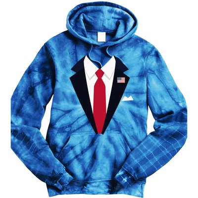 Funny Usa President Trump Suit Easy Halloween Costume Tie Dye Hoodie