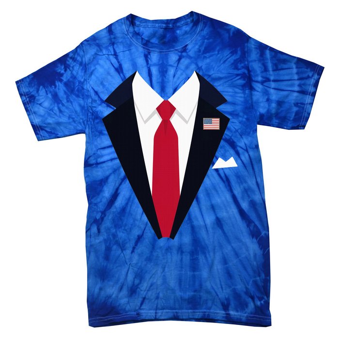 Funny Usa President Trump Suit Easy Halloween Costume Tie-Dye T-Shirt