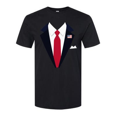 Funny Usa President Trump Suit Easy Halloween Costume Softstyle CVC T-Shirt