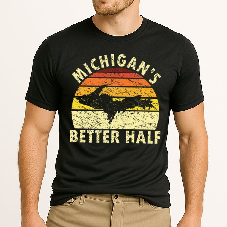 Funny Upper Peninsula Yooper Upper Michigan Cooling Performance Crew T-Shirt