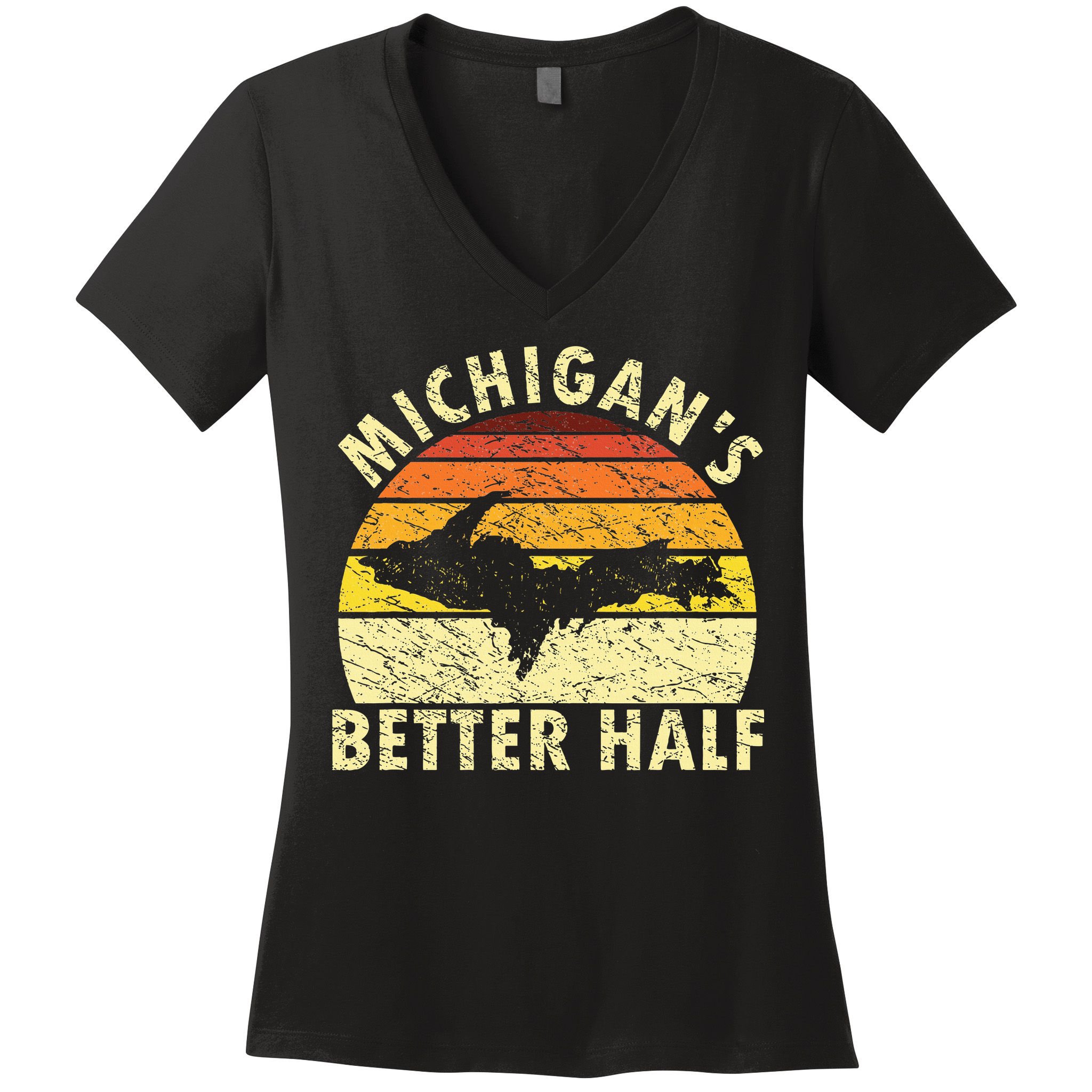 Funny Upper Peninsula Yooper Upper Michigan Women's V-Neck T-Shirt