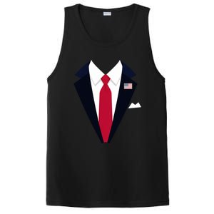 Funny Usa President Trump Suit Easy Halloween Costume PosiCharge Competitor Tank