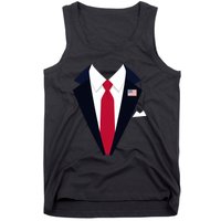 Funny Usa President Trump Suit Easy Halloween Costume Tank Top