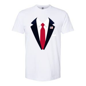 Funny Usa President Trump Suit Easy Halloween Costume Softstyle CVC T-Shirt