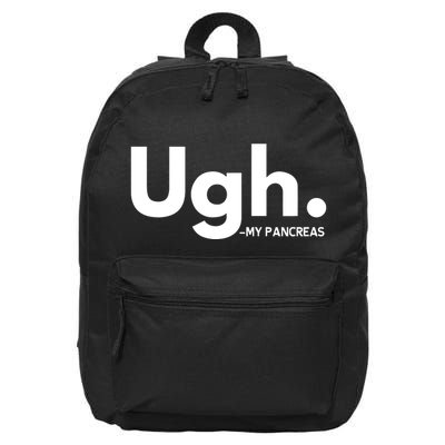 Funny Ugh Pancreas Supporter 16 in Basic Backpack