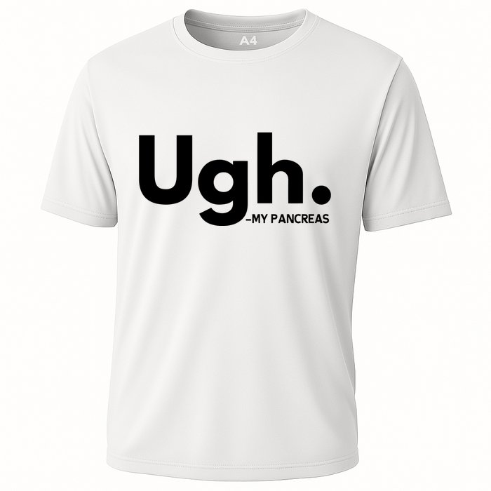 Funny Ugh Pancreas Supporter Cooling Performance Crew T-Shirt
