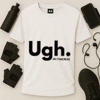 Funny Ugh Pancreas Supporter Cooling Performance Crew T-Shirt