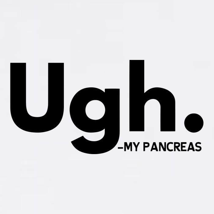 Funny Ugh Pancreas Supporter Flat Bill Trucker Hat
