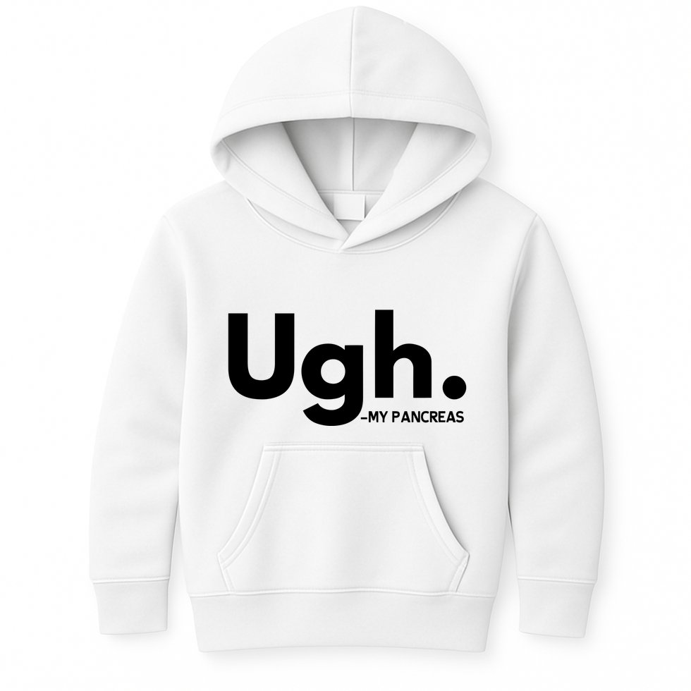 Funny Ugh Pancreas Supporter Kids Hoodie