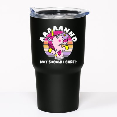 Funny Unicorn Puppet Aaaaand Why Should I Care Tumbler