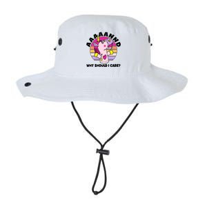 Funny Unicorn Puppet Aaaaand Why Should I Care Legacy Cool Fit Booney Bucket Hat