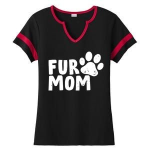 Fur Mom Ladies Halftime Notch Neck Tee