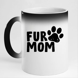 Fur Mom 11oz Black Color Changing Mug