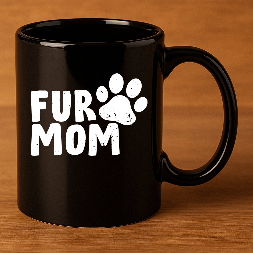 Fur Mom 11oz C Handle Ceramic Mug