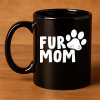 Fur Mom 11oz C Handle Ceramic Mug