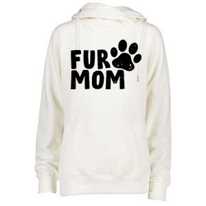 Fur Mom Womens Funnel Neck Pullover Hood