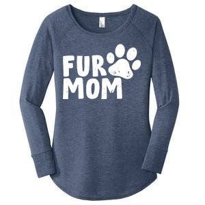 Fur Mom Women's Perfect Tri Tunic Long Sleeve Shirt