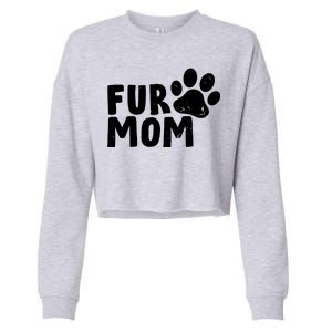 Fur Mom Cropped Pullover Crew