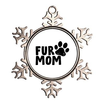 Fur Mom Metallic Star Ornament