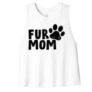 Fur Mom Women's Racerback Cropped Tank