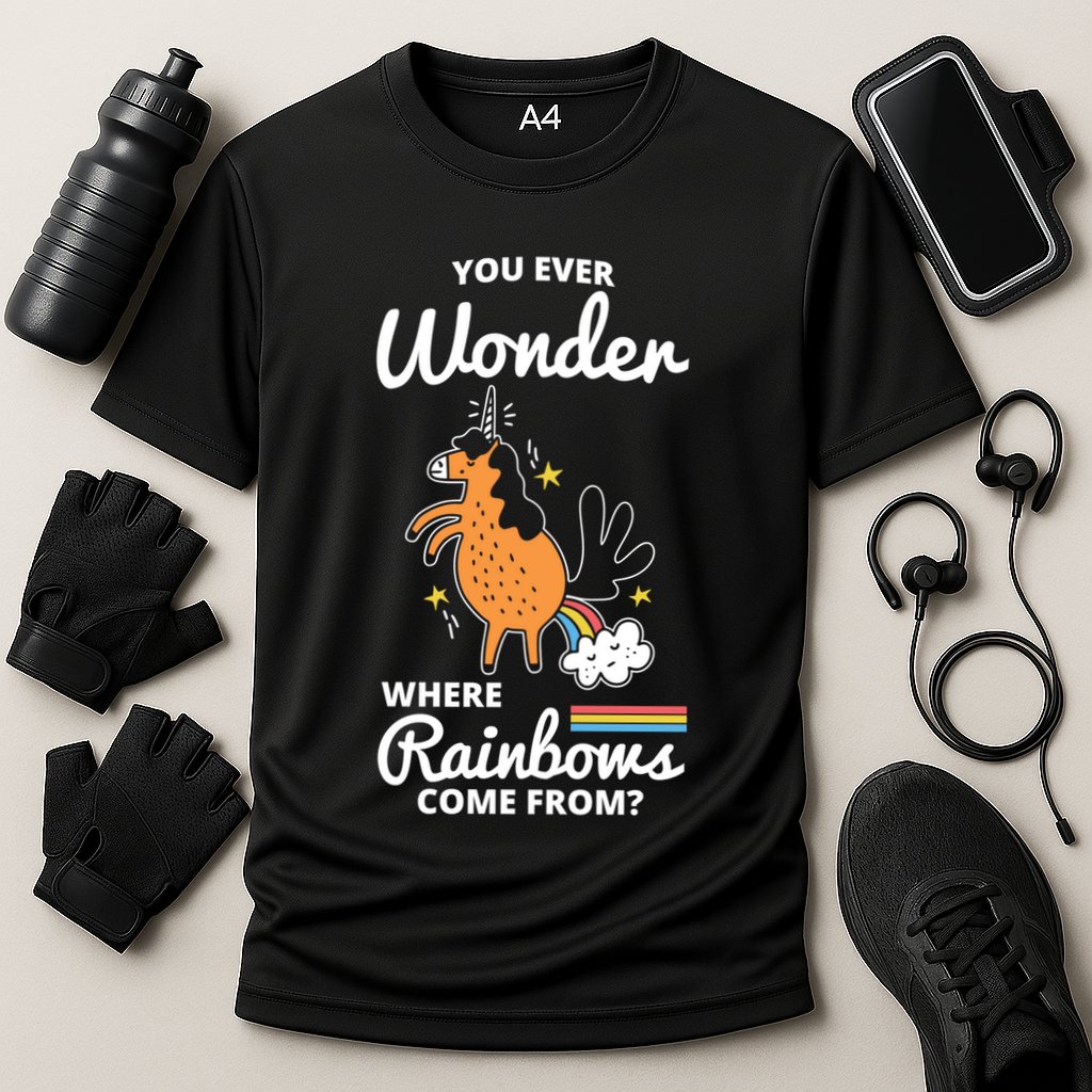 Fun Unicorn Rainbow Fart Poop Where Rainbows From Joke Gift Great Gift Cooling Performance Crew T-Shirt