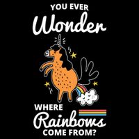 Fun Unicorn Rainbow Fart Poop Where Rainbows From Joke Gift Great Gift Cooling Performance Crew T-Shirt