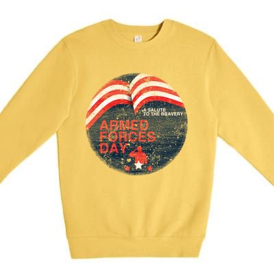 Funny Usa Retro For Memorial Day Or Independence To American Gift Premium Crewneck Sweatshirt