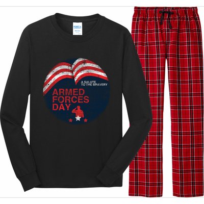 Funny Usa Retro For Memorial Day Or Independence To American Gift Long Sleeve Pajama Set