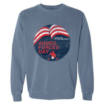 Funny Usa Retro For Memorial Day Or Independence To American Gift Garment-Dyed Sweatshirt