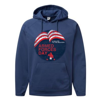 Funny Usa Retro For Memorial Day Or Independence To American Gift Performance Fleece Hoodie